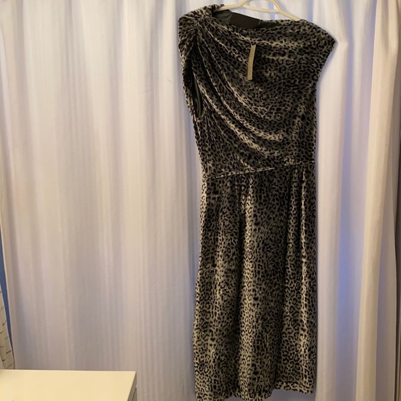 Brand New J. Crew Velvet Leopard Dress - Picture 1 of 6